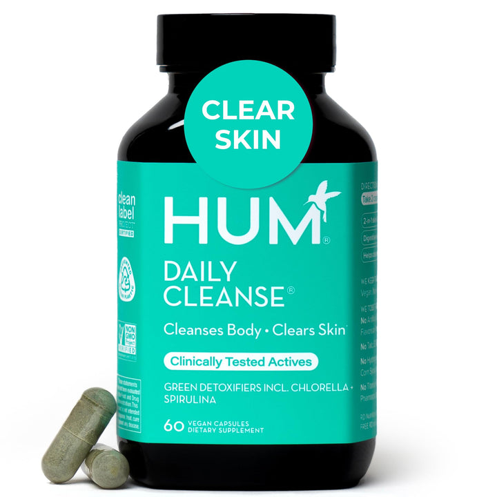 HUM Daily Cleanse Skin Health Supplement, 60 Count