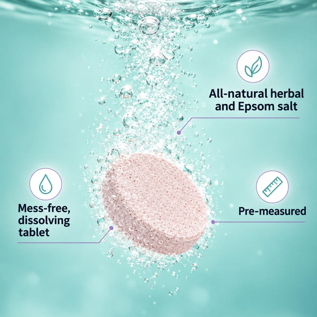 Mama & Wish Sitz Bath Salt Tablets, Postpartum Hemorrhoid Soak