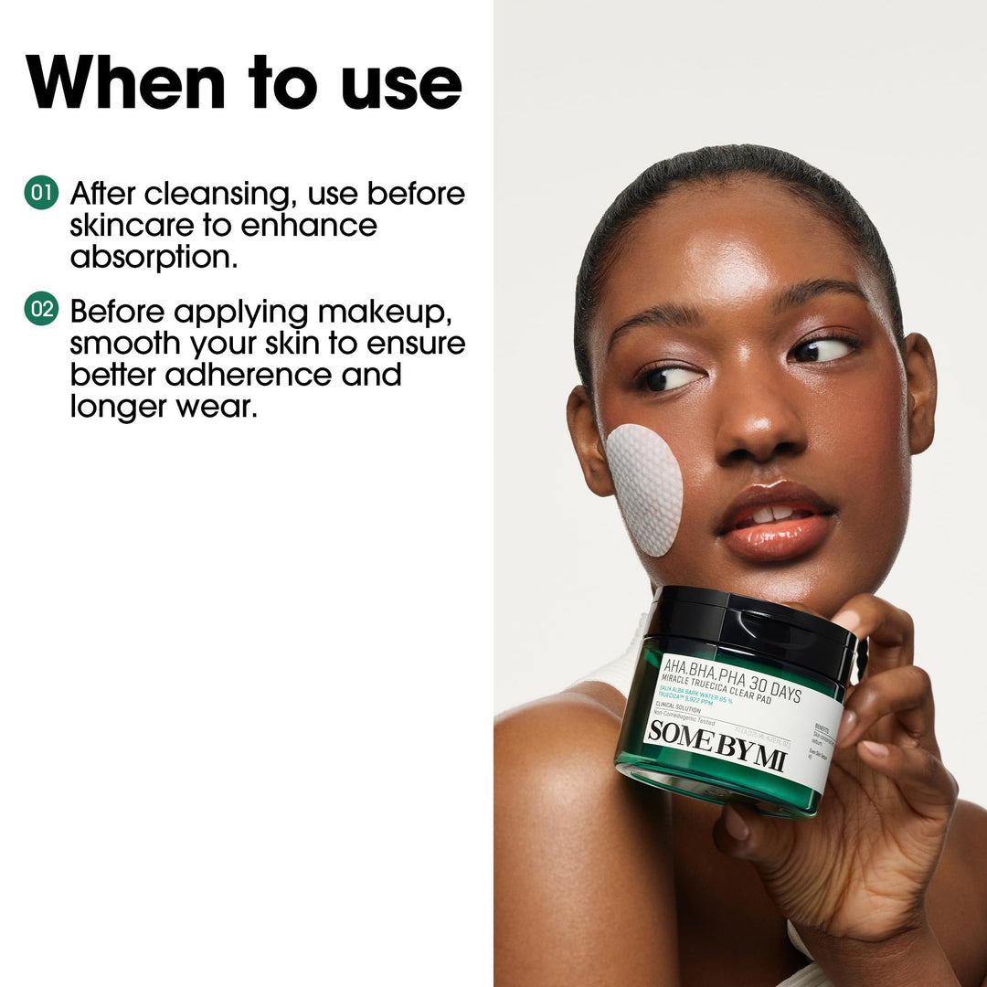 Some By Mi AHA BHA PHA 30 Days Miracle Truecica Clear Pad, 70 Count