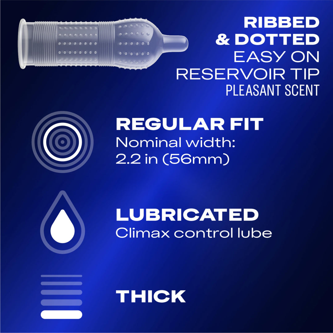 Durex Performax Intense Condoms, 12 Count