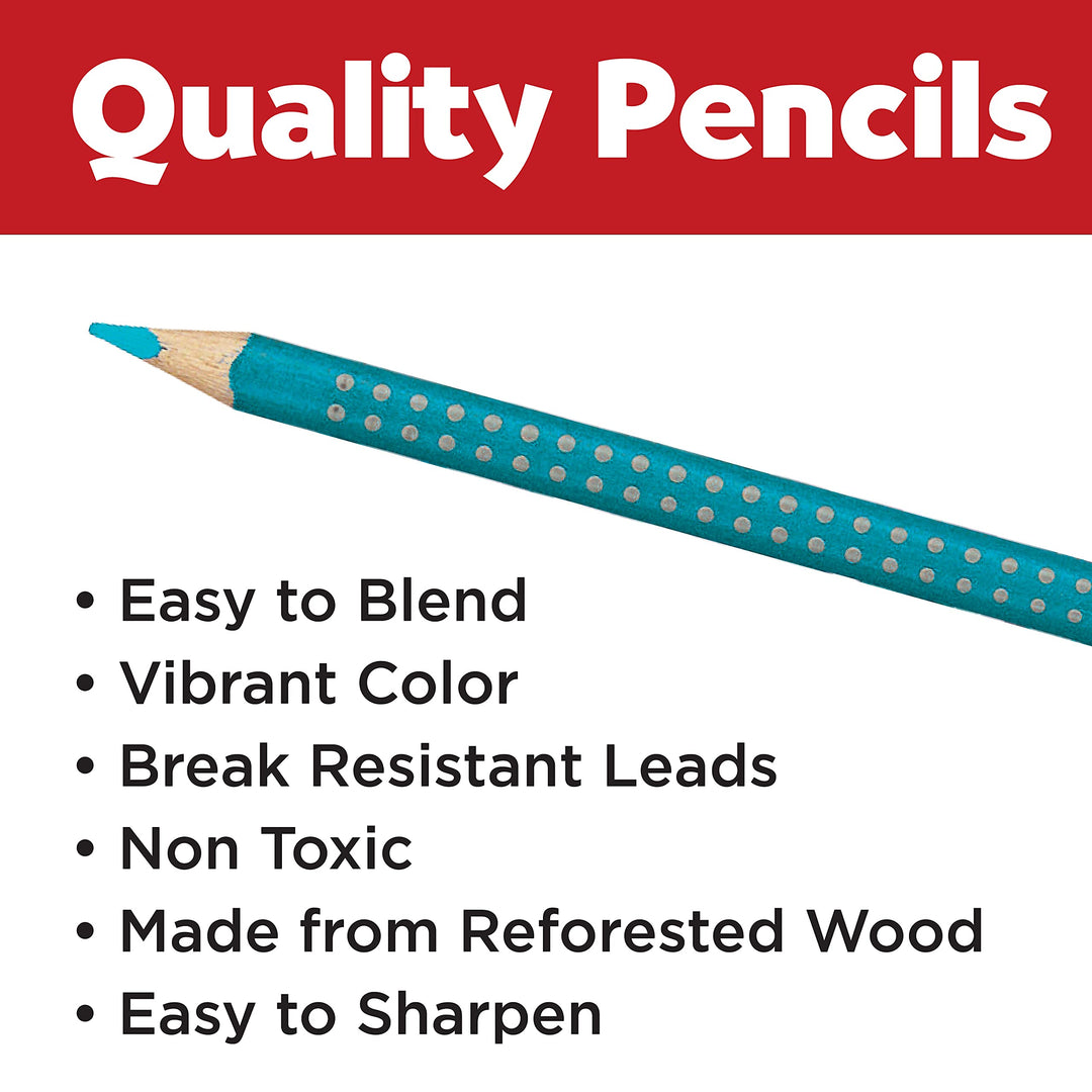 Faber-Castell Grip Colour Pencils, 12 Count