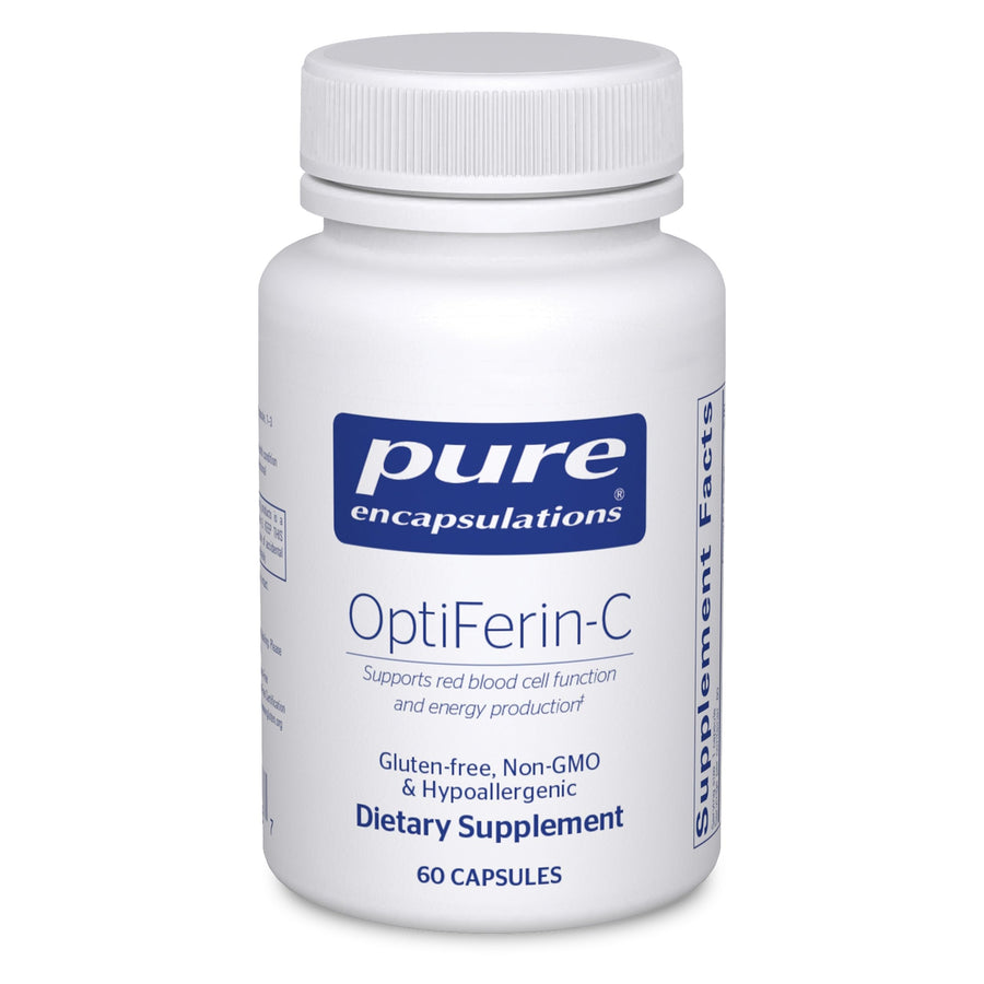 Pure Encapsulations OptiFerin-C Iron Supplement, 60 Count