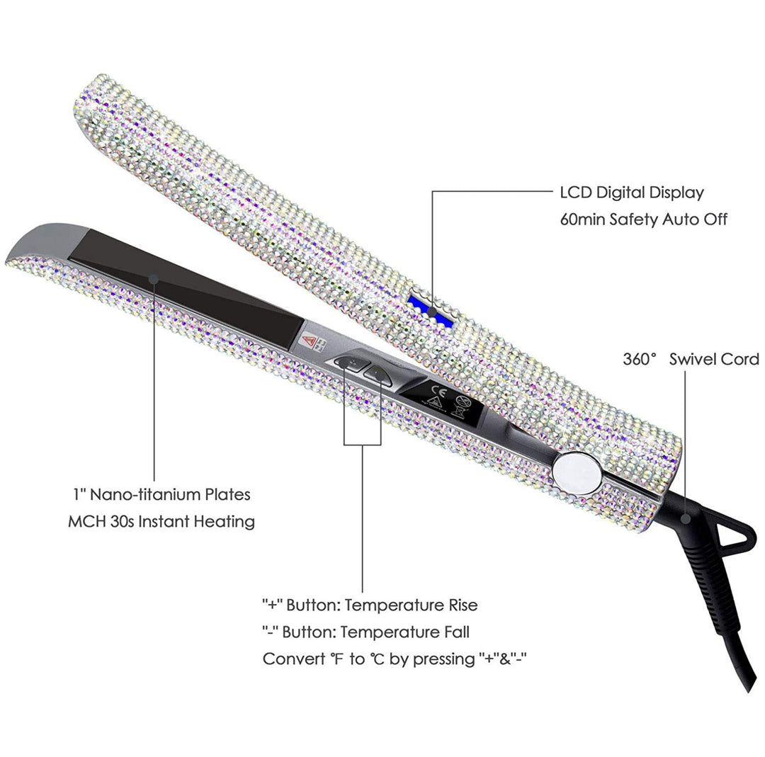 DORISILK Titanium Flat Iron, AB Shine