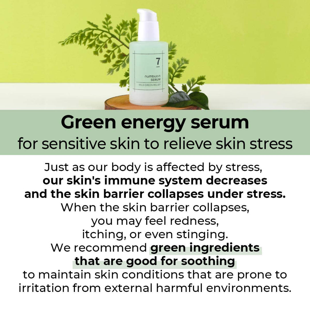 numbuzin No.7 Mild Green Soothing Serum, 1.69 fl oz