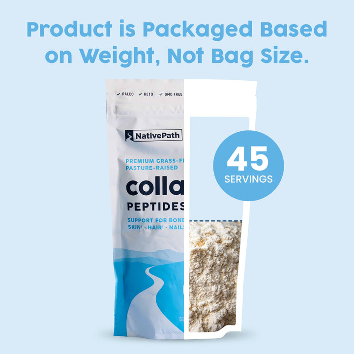 NativePath Collagen Peptides Powder, Unflavoured, 45 Servings
