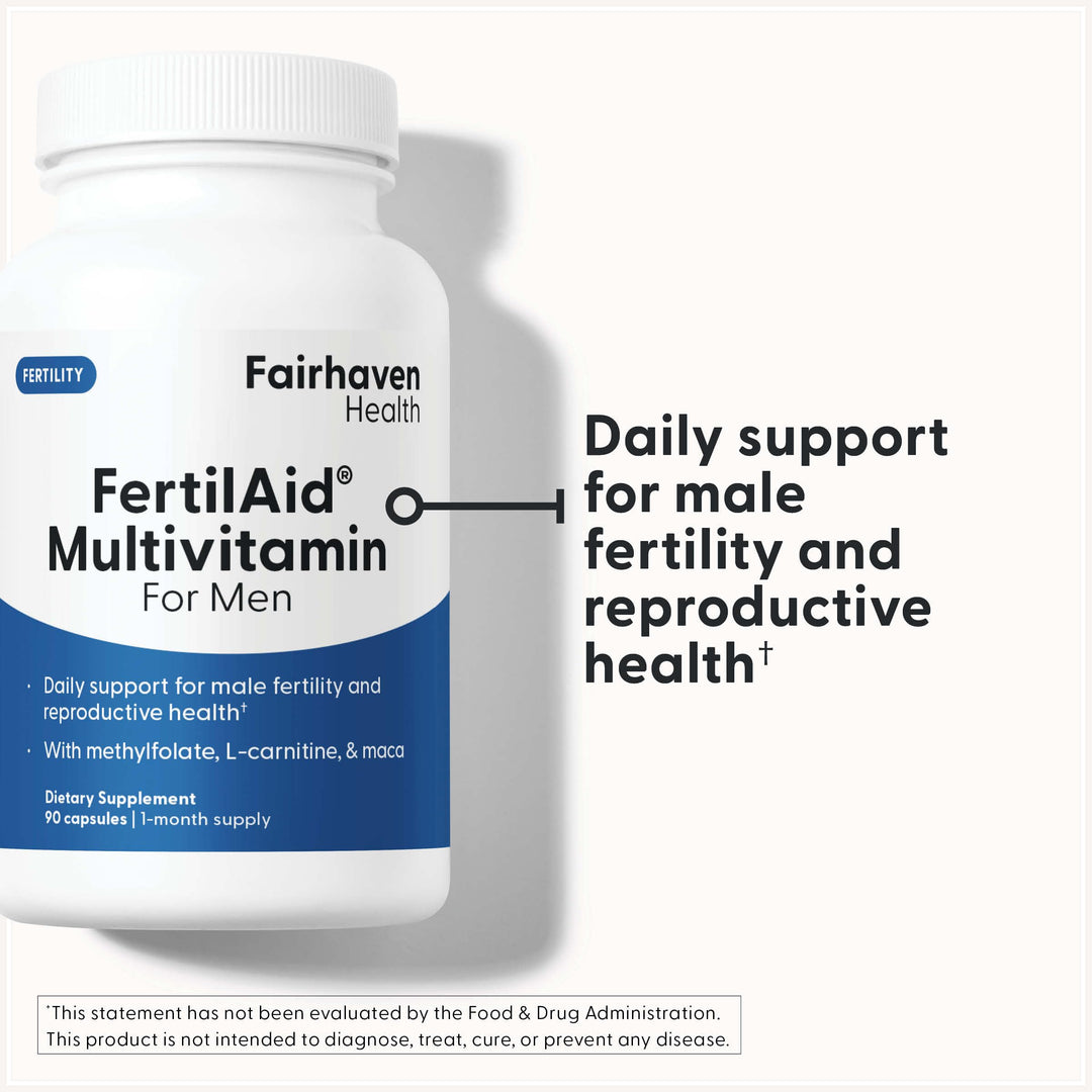 Fairhaven Health FertilAid for Men Fertility Supplement, 90 Count