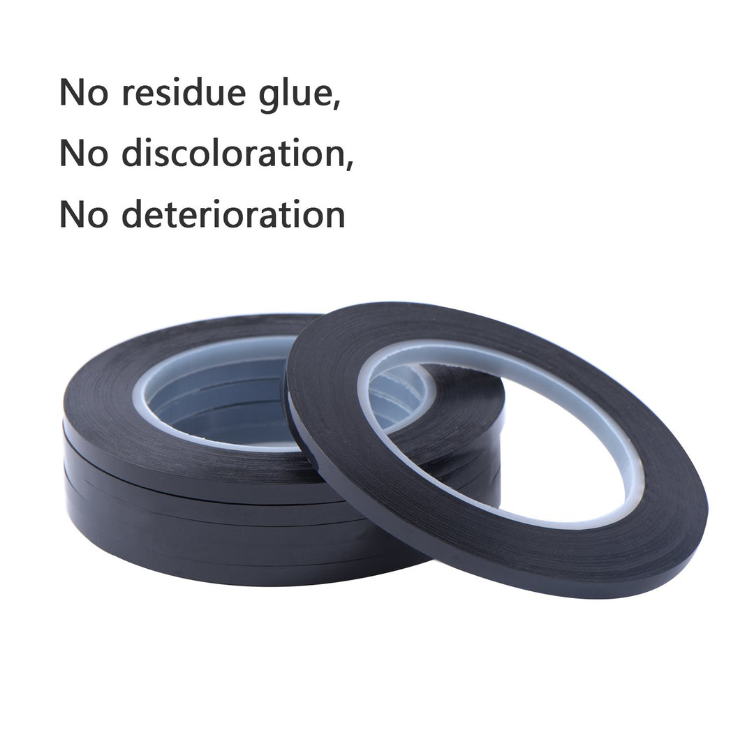 Outus Graphic Tape Pinstripe Tape Grid Marking Tape, Black, 6 Count