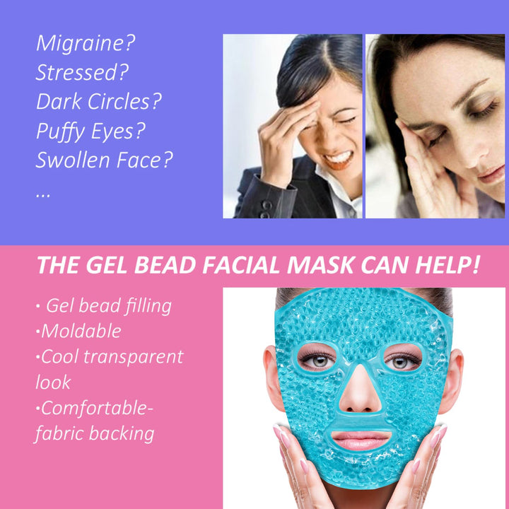 ZNÖCUETÖD Cold Face Eye Mask, Blue