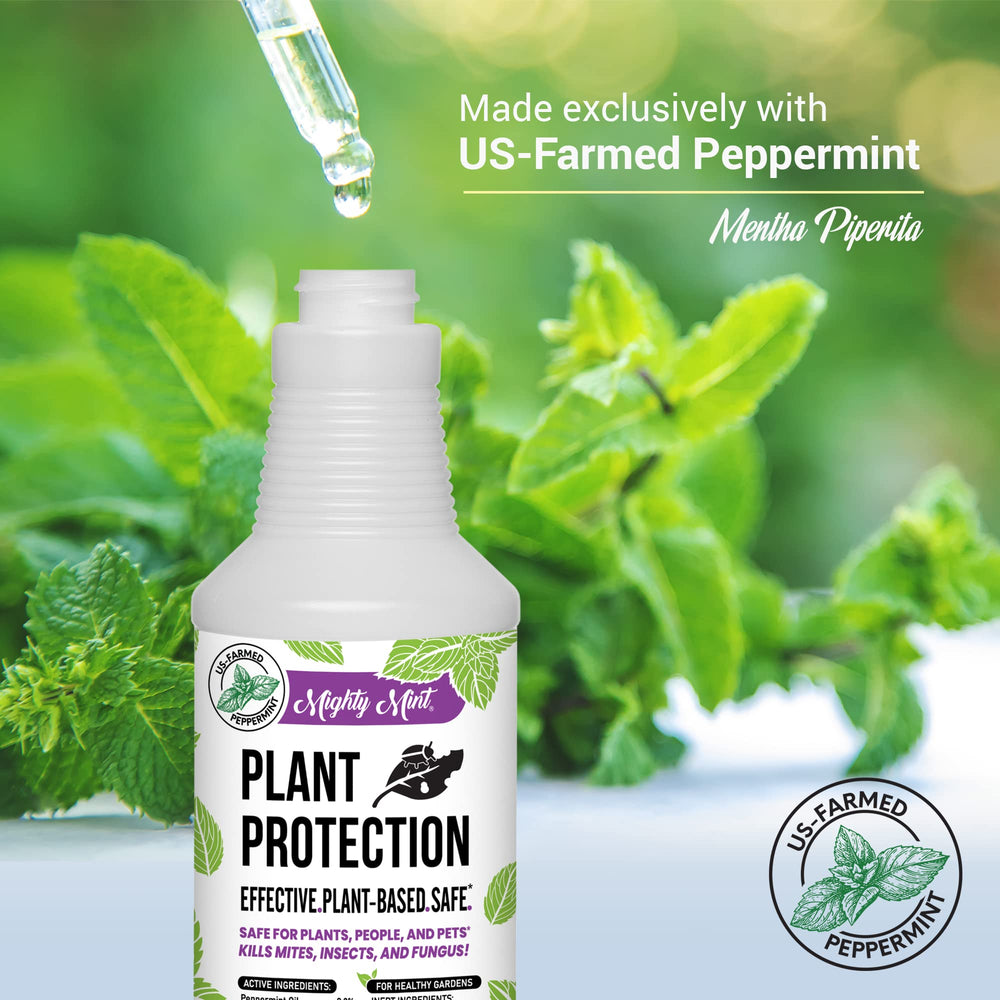 Mighty Mint Plant Protection Spray, Peppermint, 32 fl oz, Pack of 2