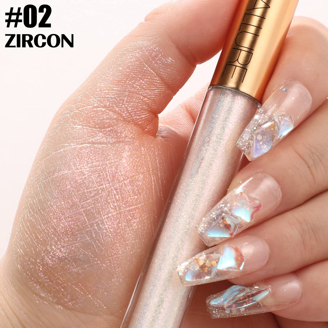 FOCALLURE Metallic Chameleon Liquid Lipstick, 02 Zircon