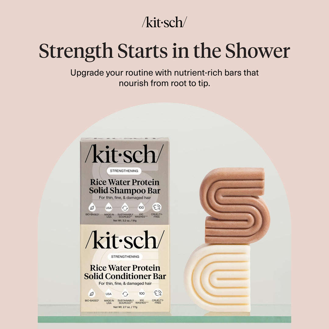 Kitsch Rice Water Shampoo and Conditioner Set, 2 Count
