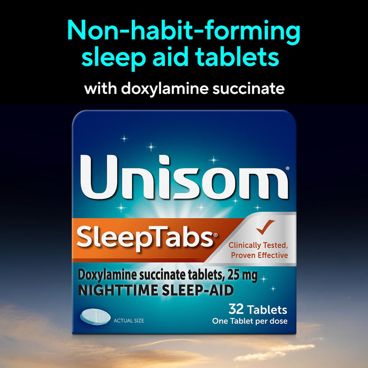 Unisom Sleep Tabs, 25 mg, 32 Count