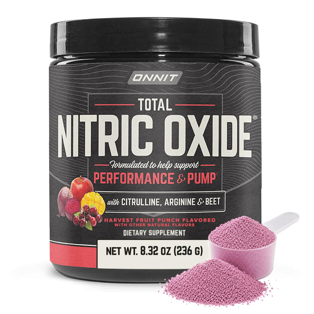 ONNIT Total Nitric Oxide Pre Workout Powder, Harvest Fruit, 20 Servings