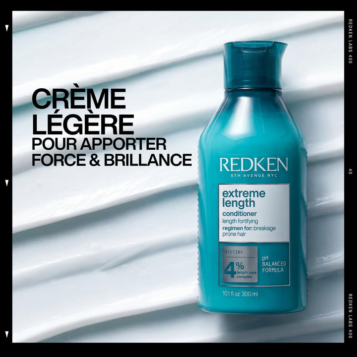 Redken Extreme Length Conditioner, Biotin And Castor Seed Oil, 300 ml