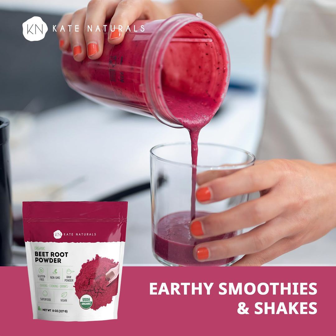 Kate Naturals Organic Beet Root Powder, 8 oz