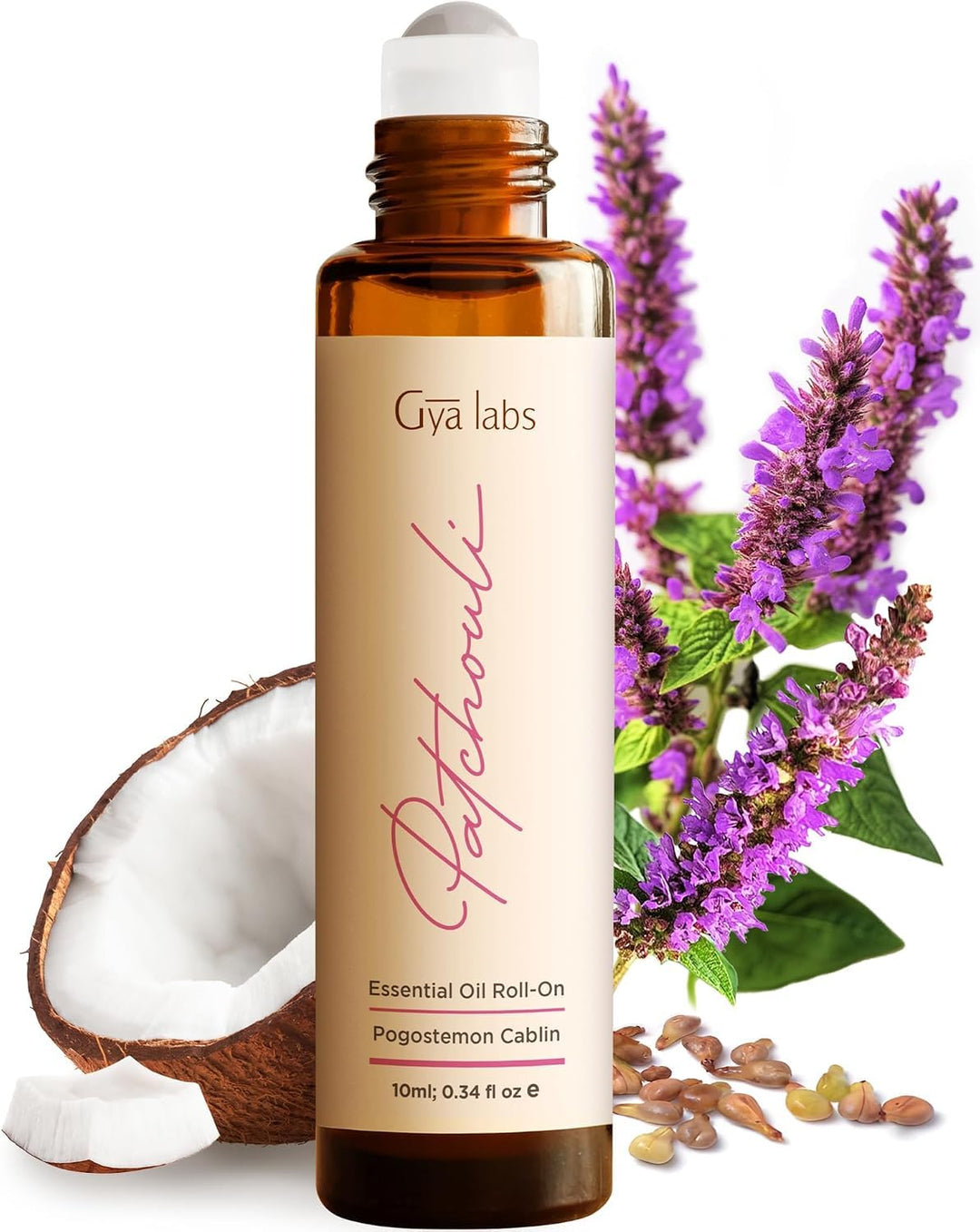 Gya Labs Patchouli Essential Oil Roll On, 10 ml