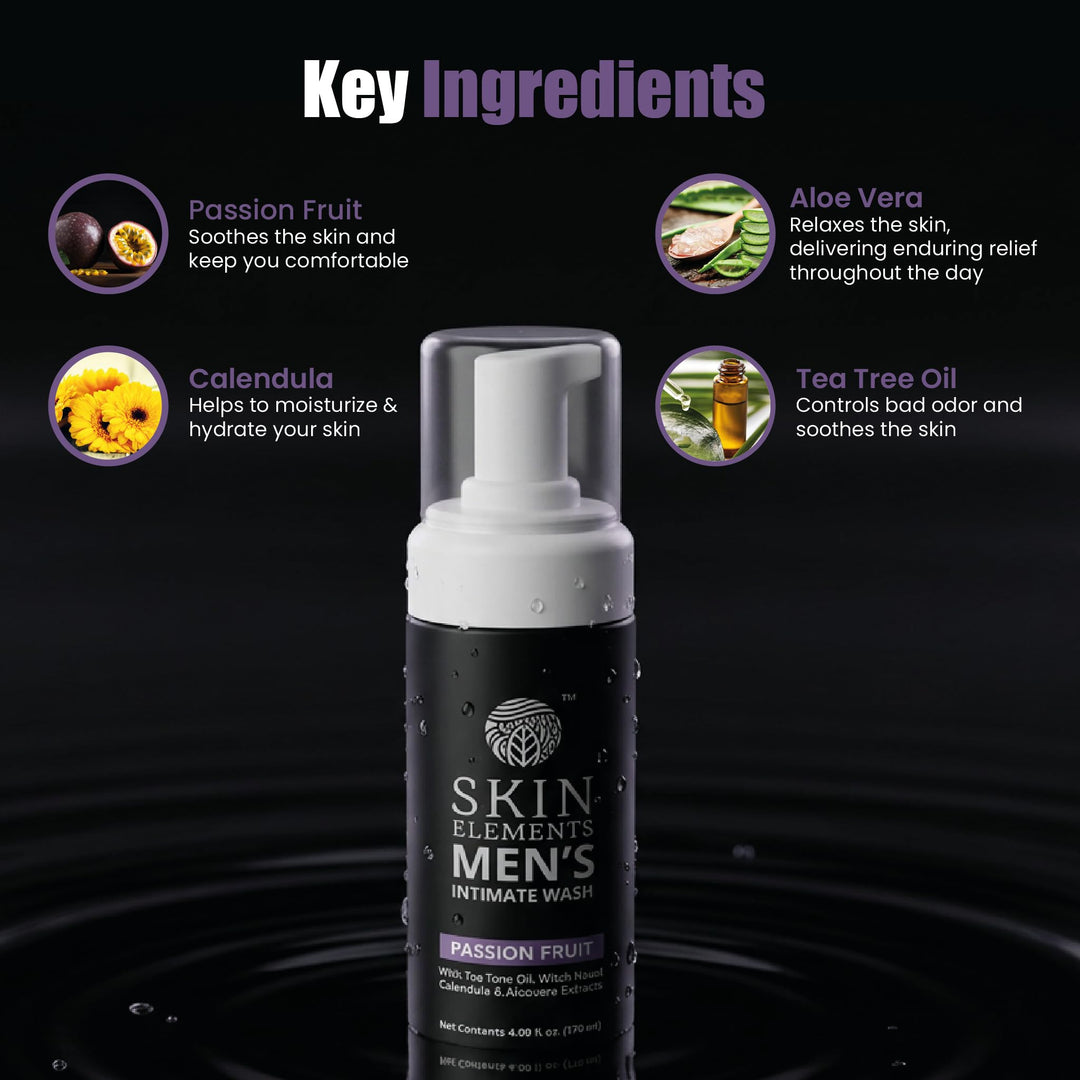 Skin Elements Men's Intimate Wash, Passion Fruit, 120 ml