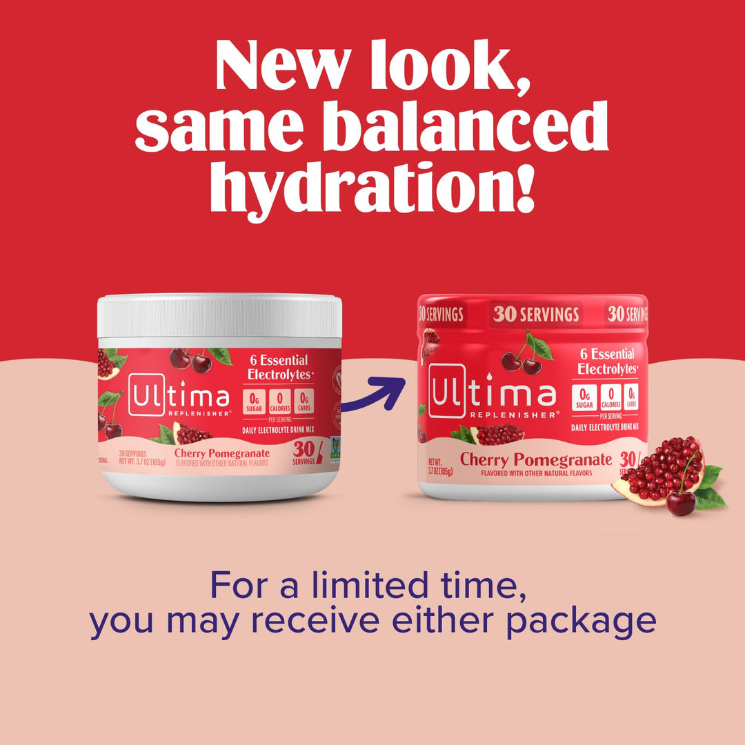 Ultima Replenisher Hydrating Electrolyte Powder, Cherry Pomegranate, 3.6 oz