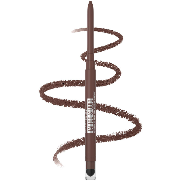 Maybelline Tattoo Studio Automatic Gel Pencil Waterproof Eyeliner, Expressotini Smokey Brown