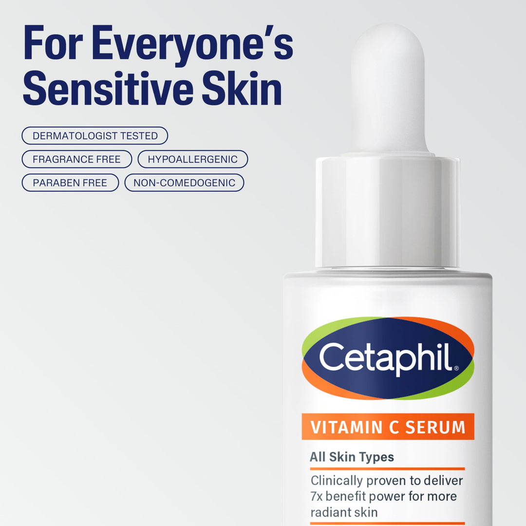 Cetaphil Vitamin C Serum And Dark Spot Serum, Fragrance Free, 1 fl oz