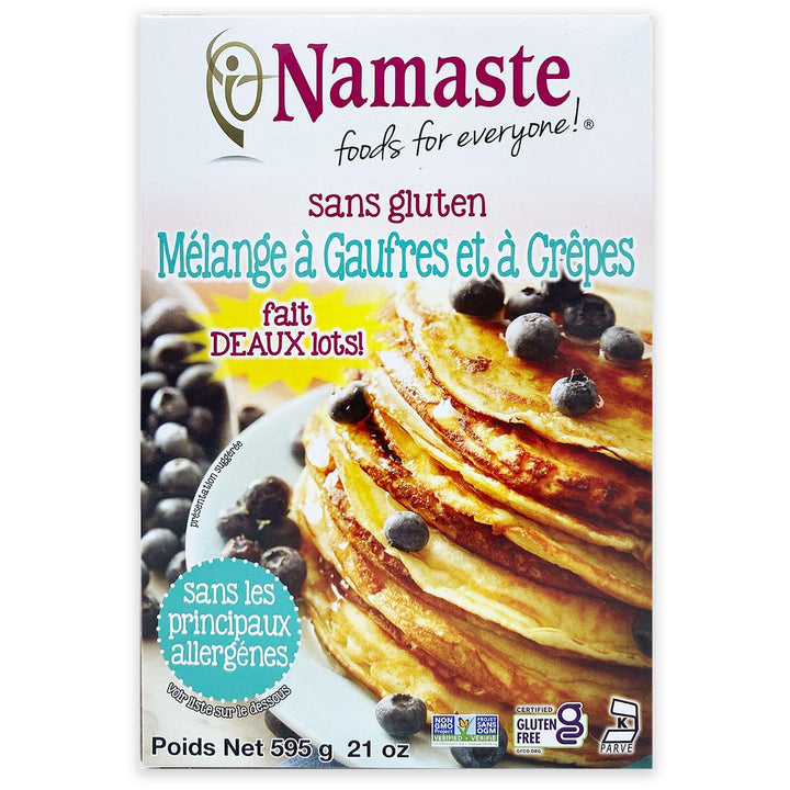 Namaste Foods Waffle And Pancake Mix, 21 oz