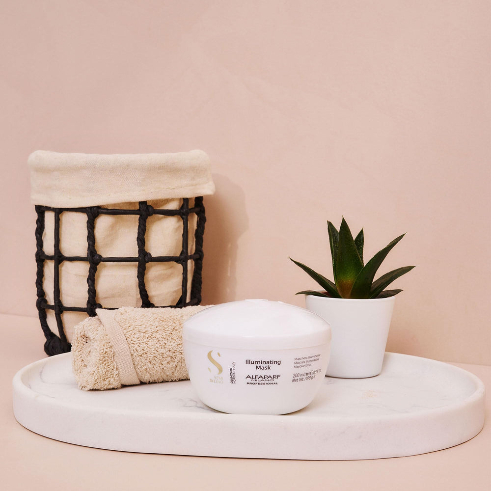 Alfaparf Semi Di Lino Diamond Illuminating Mask, 6.98 oz