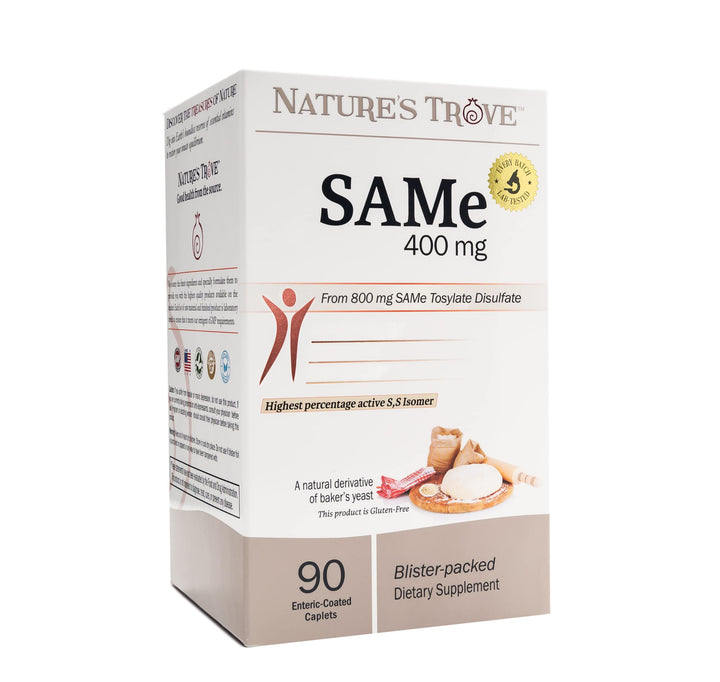 Natures Trove SAM-e Caplets, 400mg, 90 Count