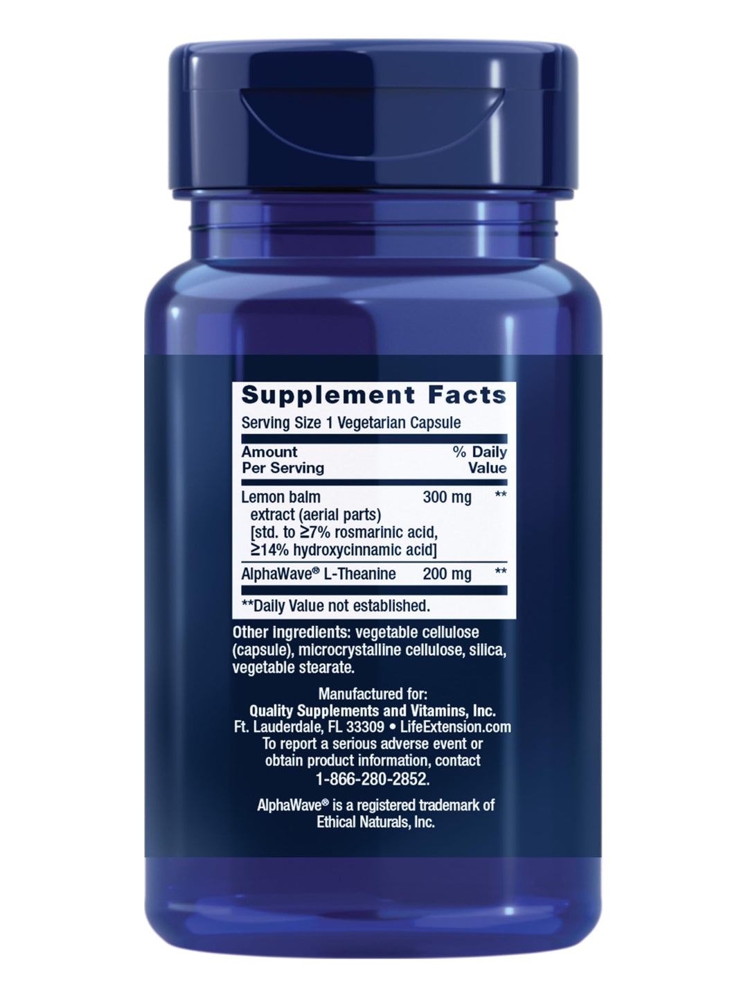 Life Extension Natural Stress Relief, 30 Count