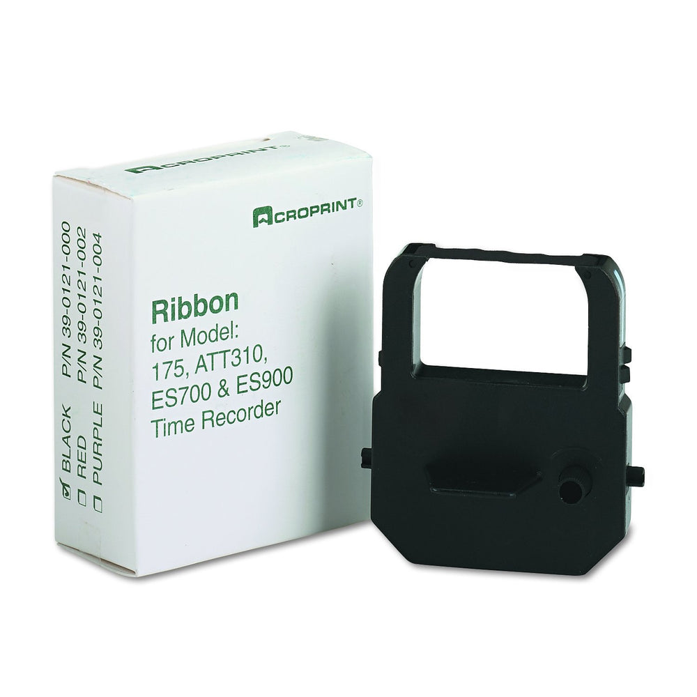 Acroprint Replacement Ribbon For Time Clock, Black