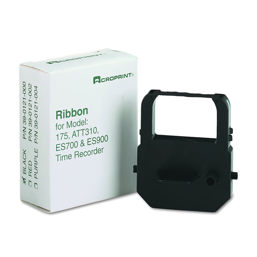 Acroprint Replacement Ribbon For Time Clock, Black