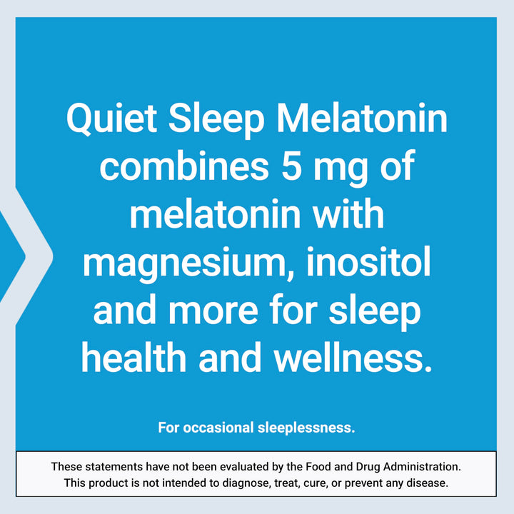 Life Extension Quiet Sleep Melatonin Capsules, 5 mg, 60 Count
