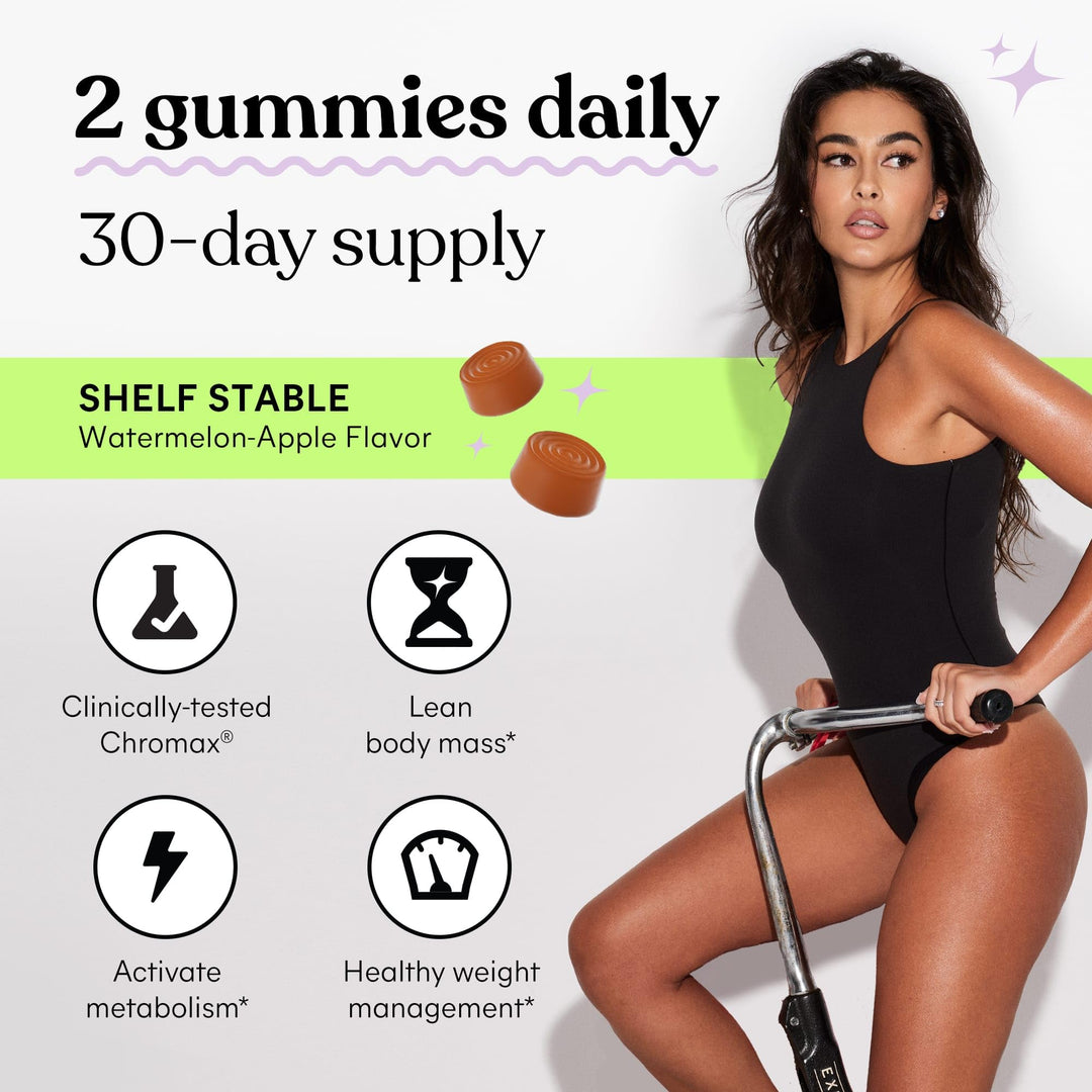 Lemme Tone Metabolism Gummies, Watermelon Apple, 30 Count
