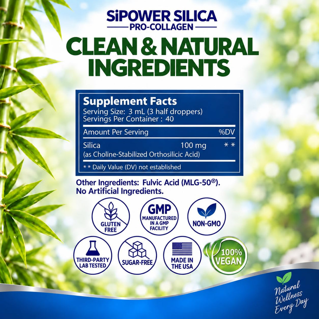 Planet Power Silica Vegan Collagen + Fulvic Acid, 4 fl oz