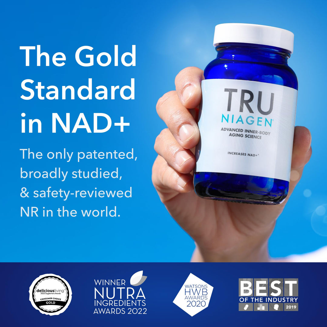 TRU NIAGEN NAD+ Supplement, Nicotinamide Riboside, 300 mg, 90 Count