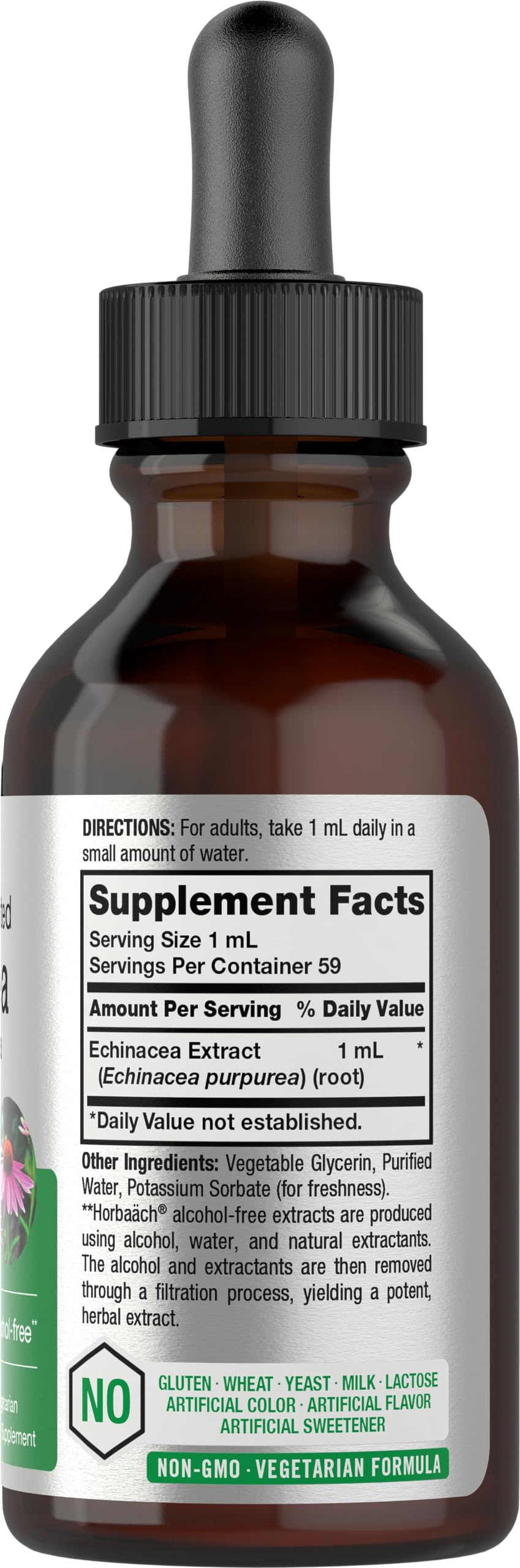 Horbäach Echinacea Liquid Extract, Alcohol Free, 2 fl oz