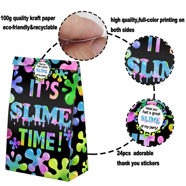 SamPartyShop Slime Goodie Bags, 24 Count