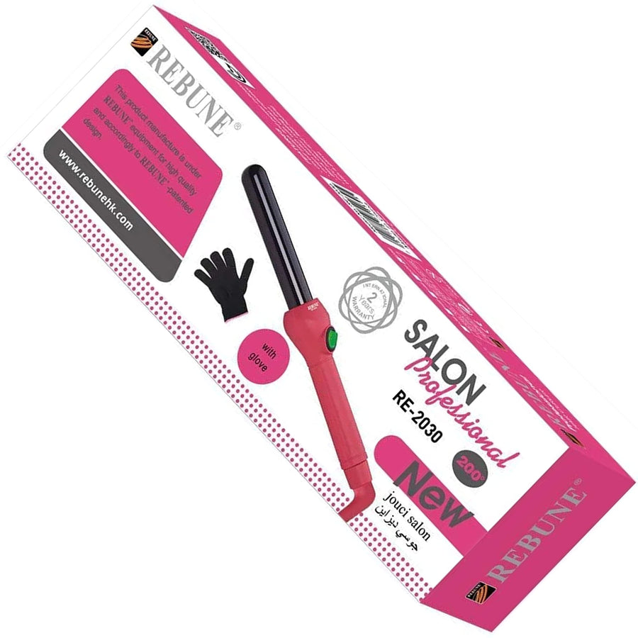 REBUNE RE-2030 Professional Hair Curling Iron, 19mm