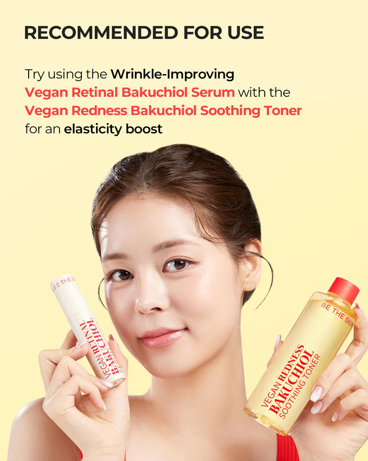 BE THE SKIN Vegan Redness Bakuchiol Soothing Toner, Heartleaf, 8.45 fl oz