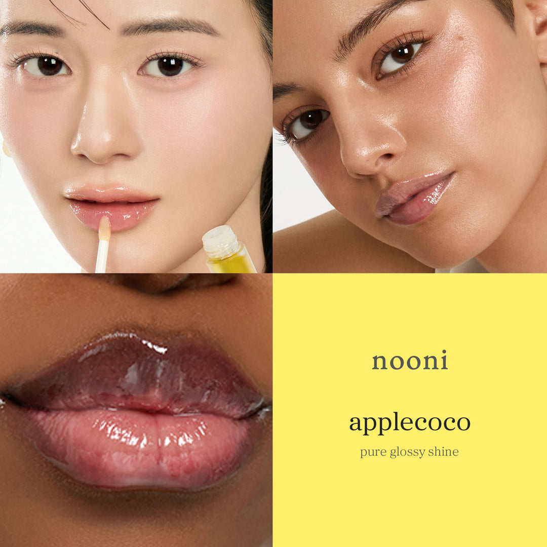 NOONI Korean Lip Oil, Applecoco, 0.12 fl oz