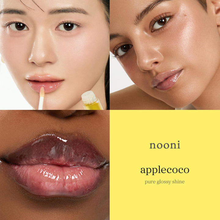 NOONI Korean Lip Oil, Applecoco, 0.12 fl oz