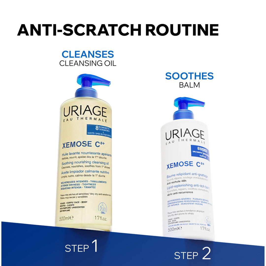 Uriage Xemose C8+ Soothing Oil Cleanser, 500 ml
