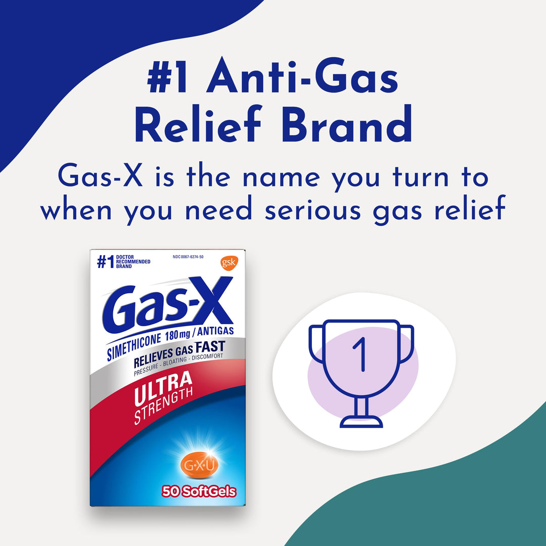 Gas-X Extra Strength Softgels, 50 Count