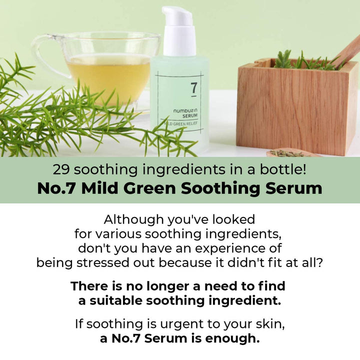 numbuzin No.7 Mild Green Soothing Serum, 1.69 fl oz