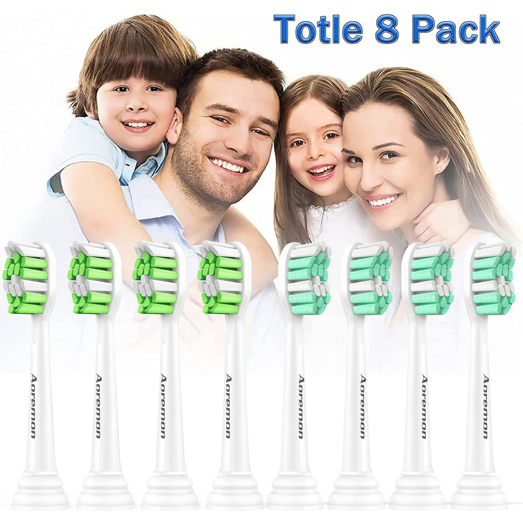 Aoremon Replacement Toothbrush Heads, 6 Count