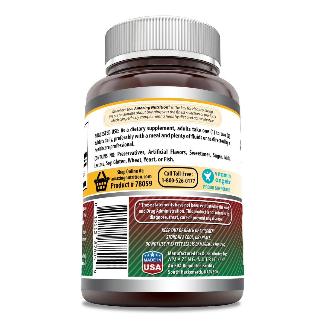 Amazing Nutrition Iron as Ferrous Sulfate, 65 mg, 480 Count