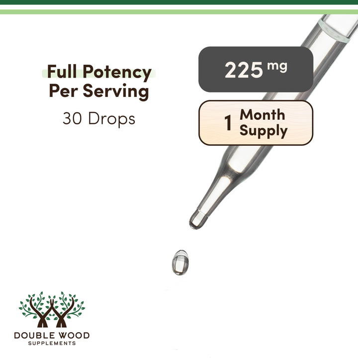 Double Wood Supplements Vitamin D3 + K2 Drops, 5000 IU + 200 mcg, 30 Count