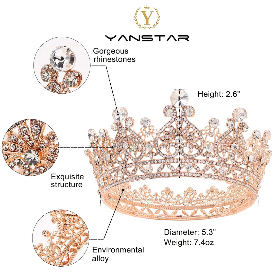 yanstar Queen Crown, Rose Gold