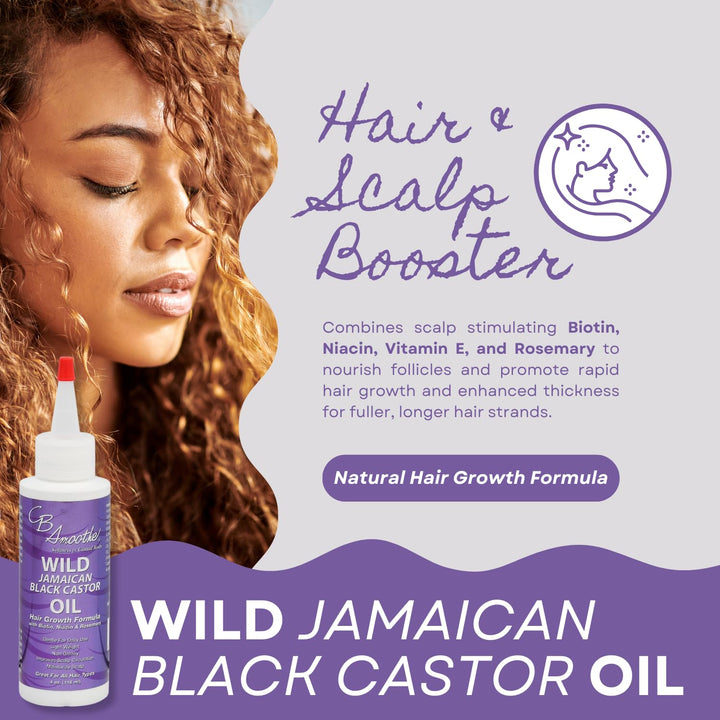 C B SMOOTHE Wild Jamaican Black Castor Oil, 120 ml