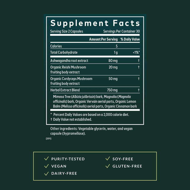 Gaia Herbs Adrenal Health Nightly Restore, Vegan Liquid Capsules, 60 Count