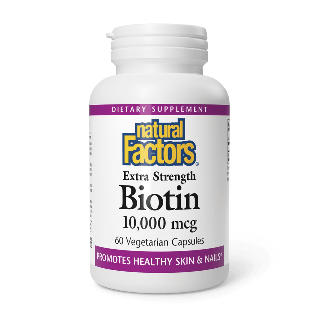 Natural Factors Biotin Extra Strength 10000 mcg, 60 Count